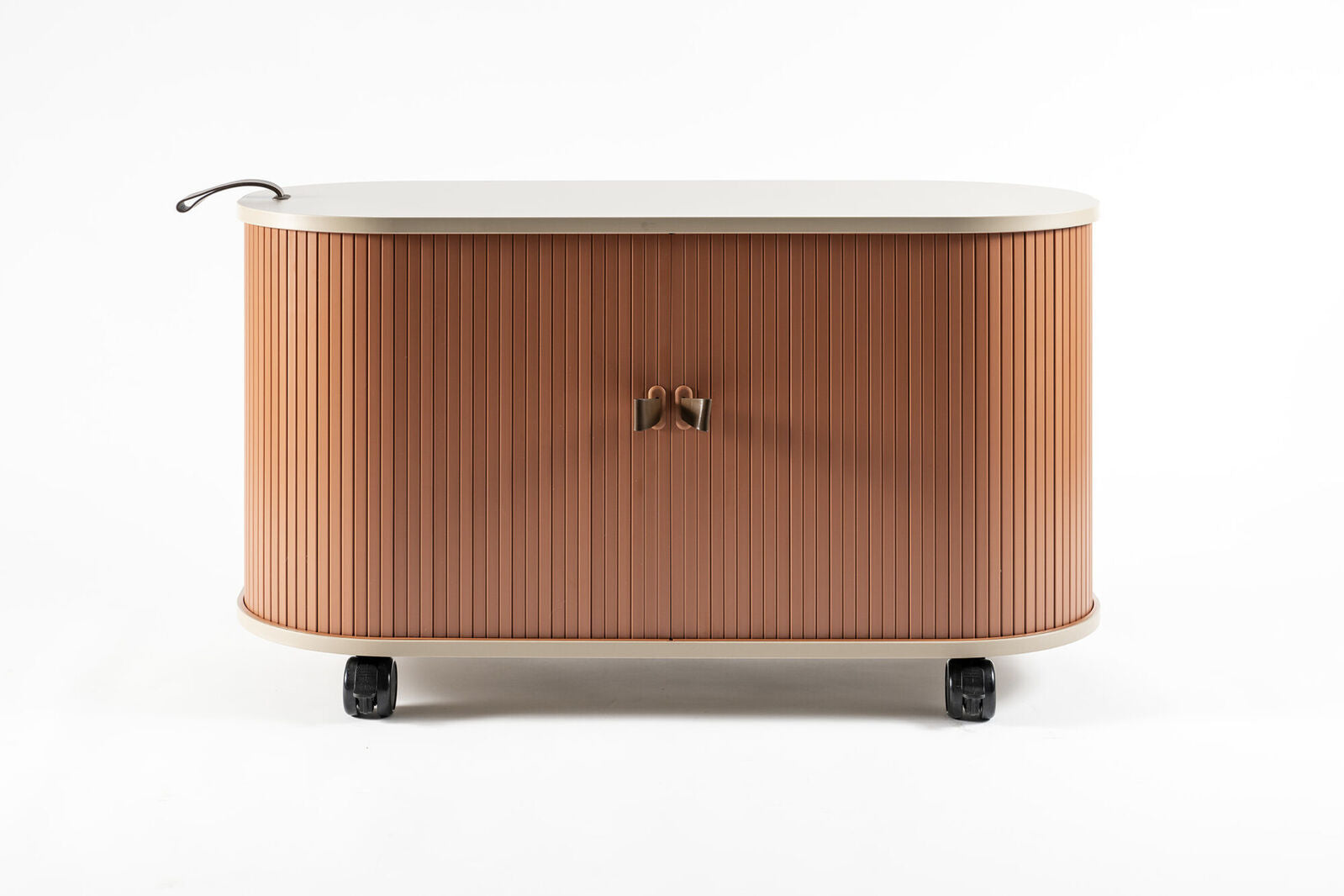 Orvella Mobile Roller Shutter Cabinet – Terracotta