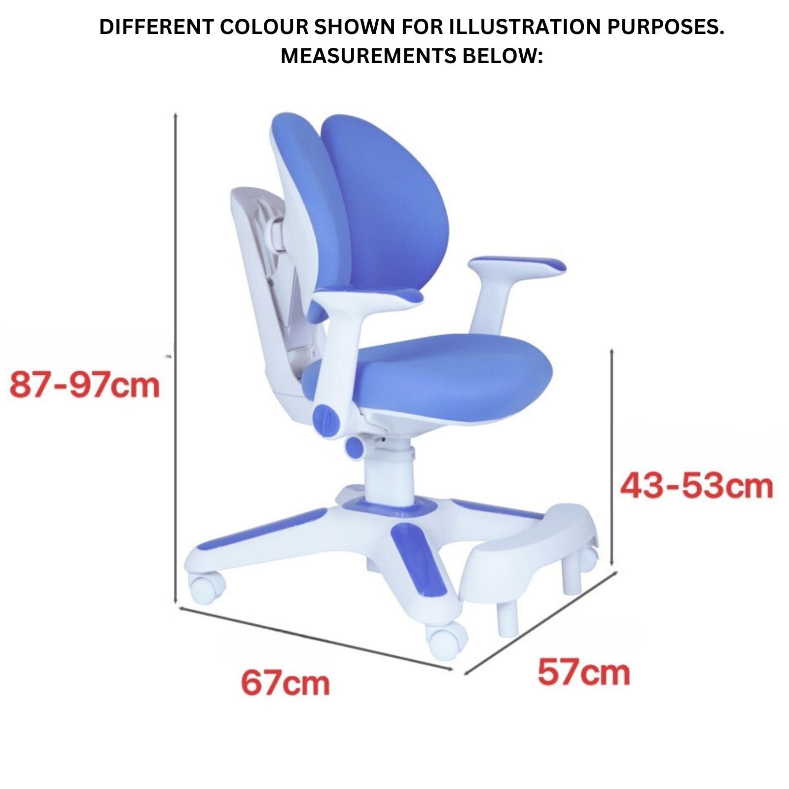 Haven Kids Study Chair Set – Pink – Set of 6