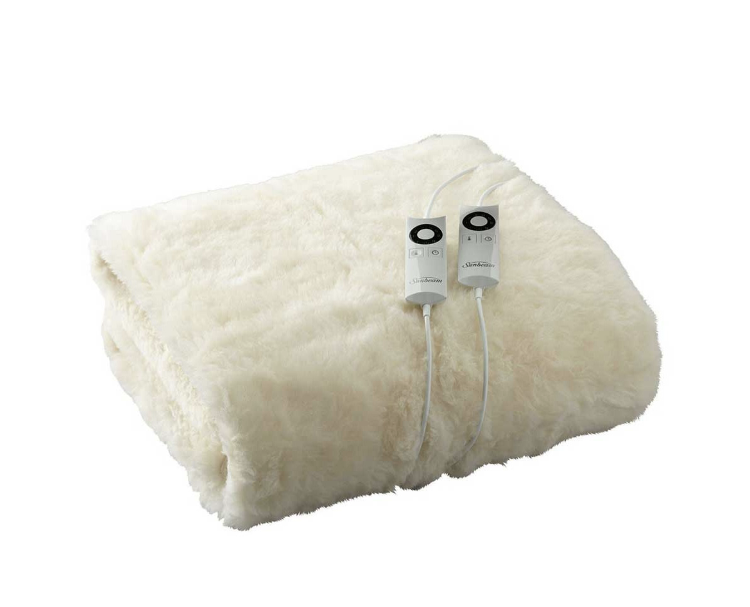 Sunbeam Sleep Perfect Wool Fleece Electric Blanket – Beige – Super King