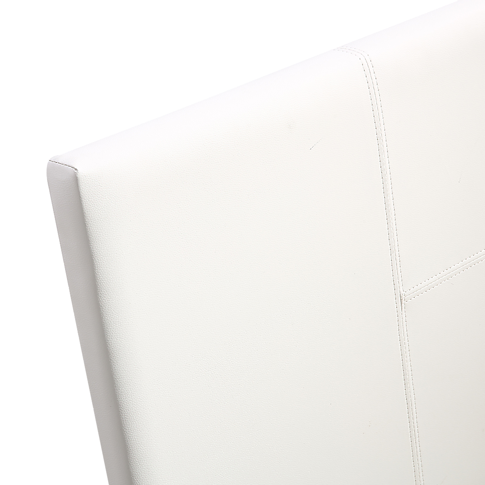 Rowan PU Leather Bed Frame – White – Single