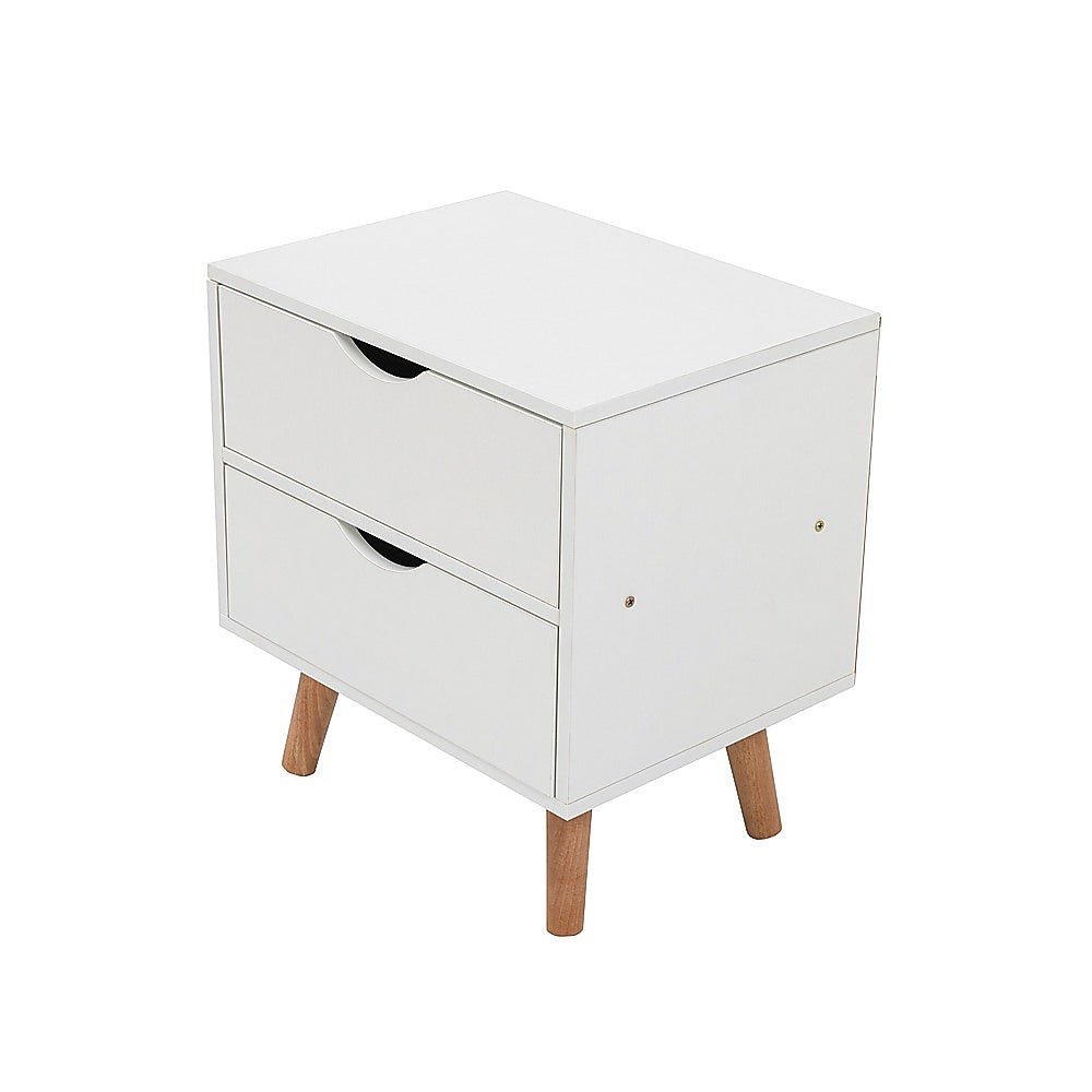 Marston Bedside Table – White – Standard