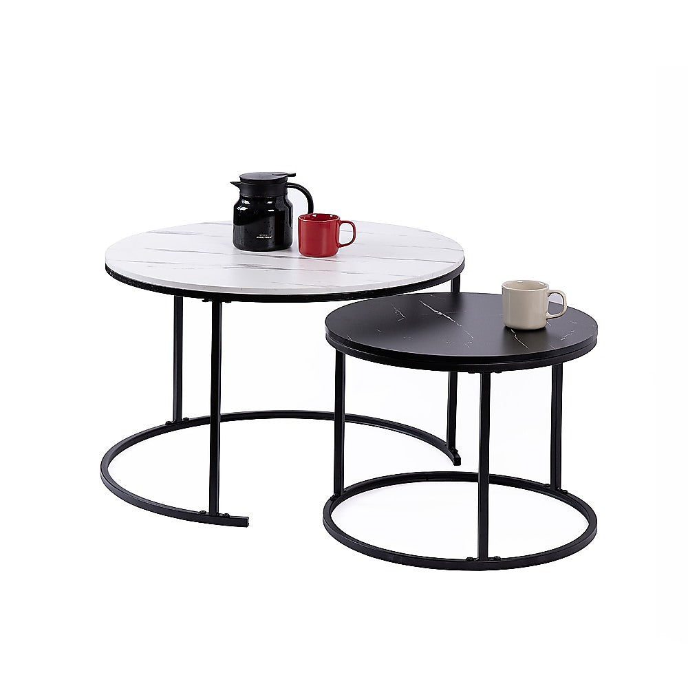 Atlas Nesting Coffee Tables – Multi – Set of 2