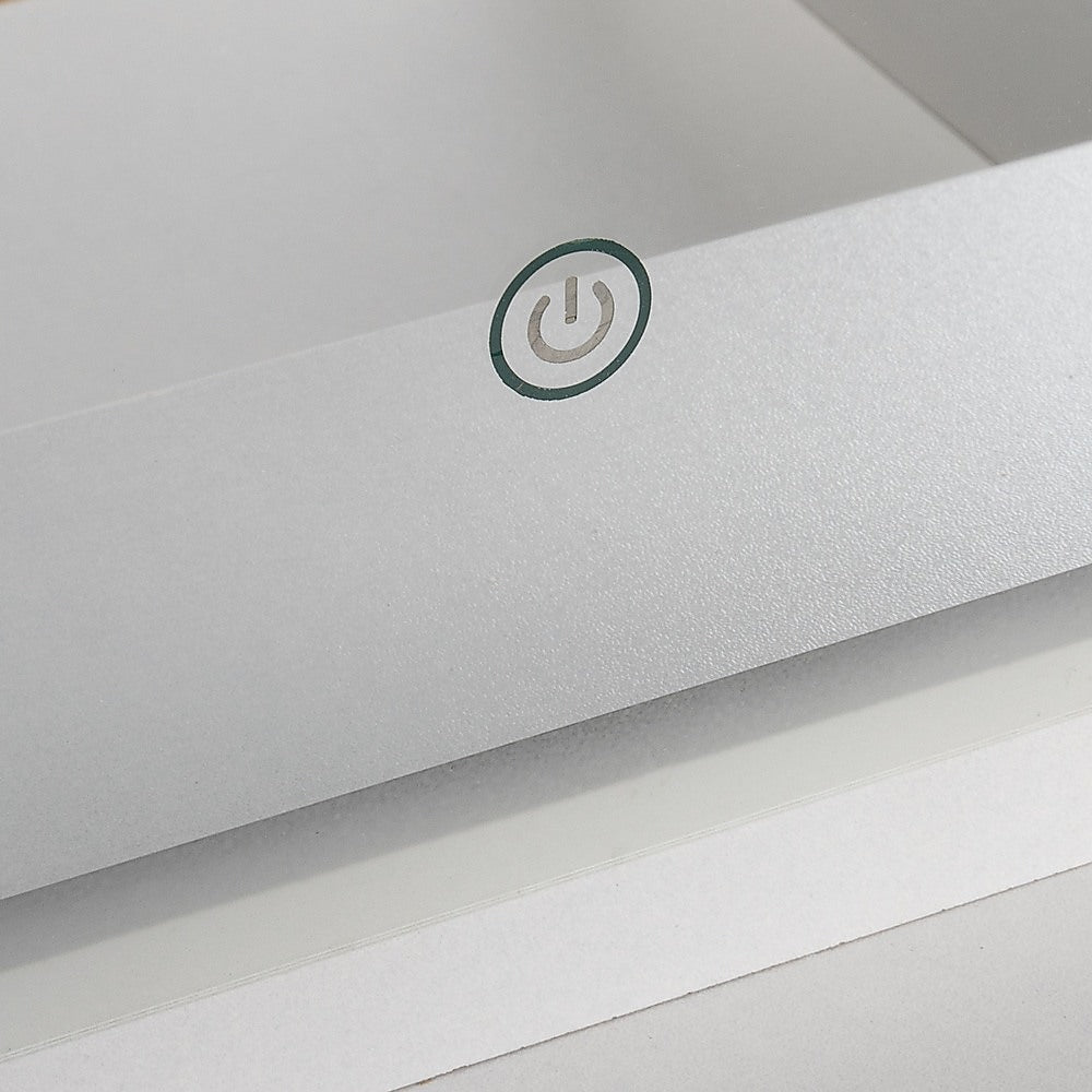 Laurel Makeup Vanity with LED Mirror – White – Standard