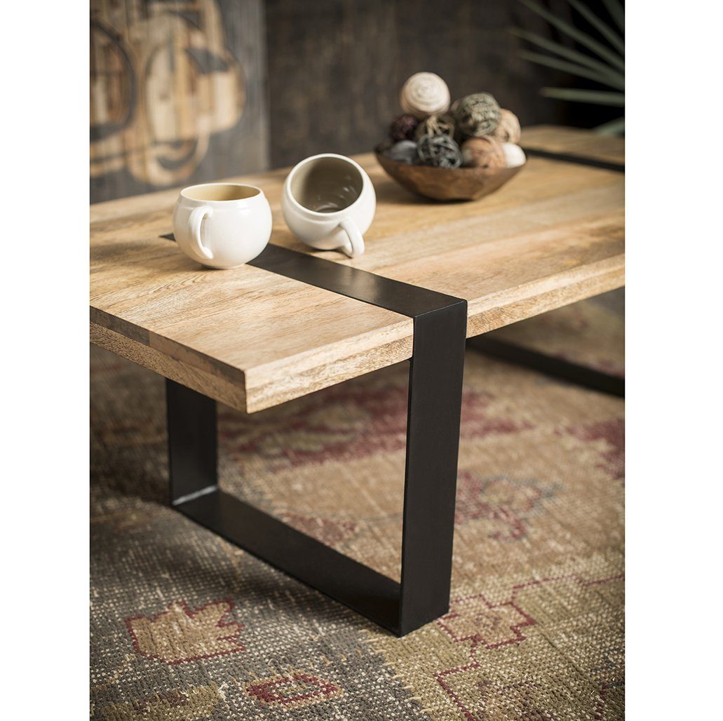 Alpine Coffee Table – Natural Wood – 115 cm