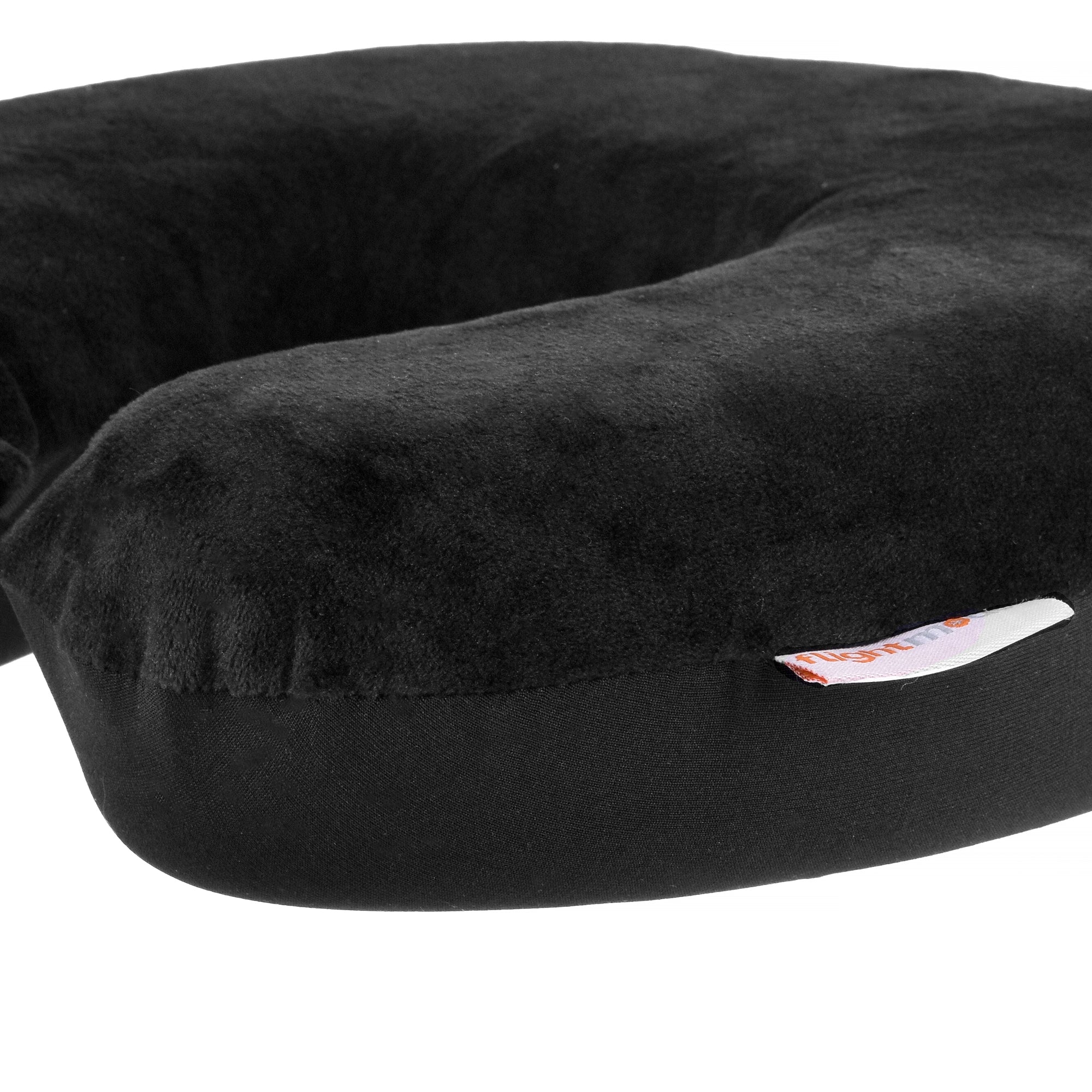Deluxe Memory Foam Travel Pillow – Black – Standard