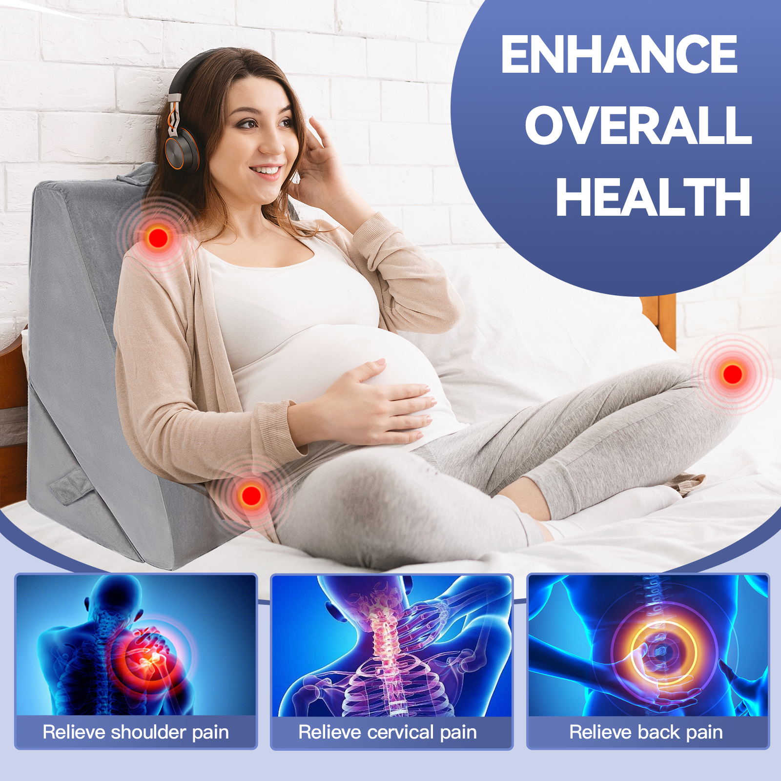 Adjustable Memory Foam Wedge Pillow