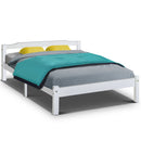 DOUBLE Size - Basic Wooden Bed Frame - White