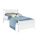 SINGLE SIze - Wooden Bed Frame - White