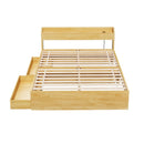DOUBLE Size - Bed Frame with Charging Ports and 2 Drawers