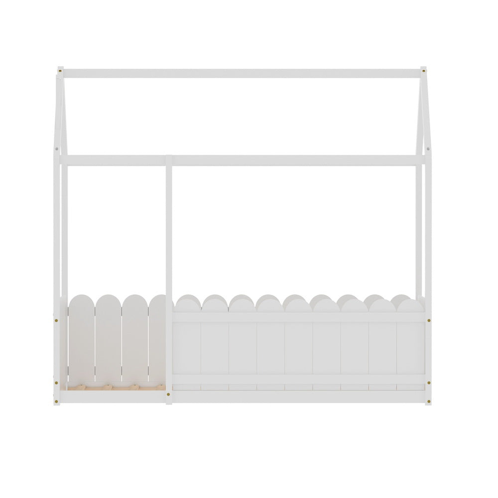 Kori Kids House Bed Frame – White – Single