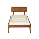 SINGLE Size - Wooden Base Bed Frame - Walnut