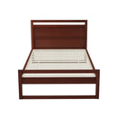 KING SINGLE Size - Wooden Bed Frame - Walnut
