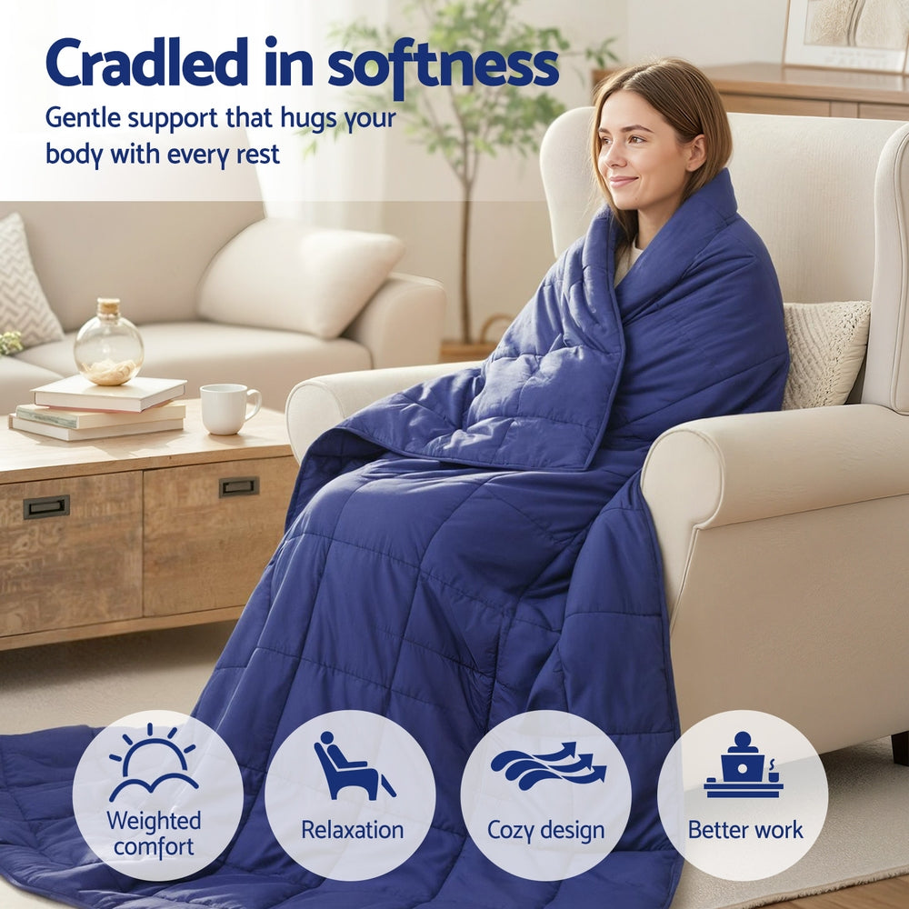 Serano Weighted Blanket – Blue – 11kg