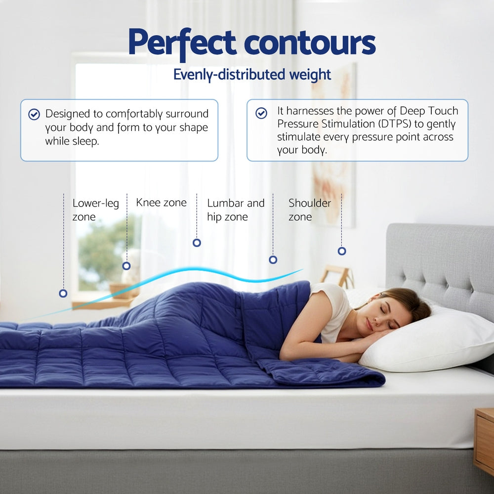 Serano Weighted Blanket – Blue – 11kg