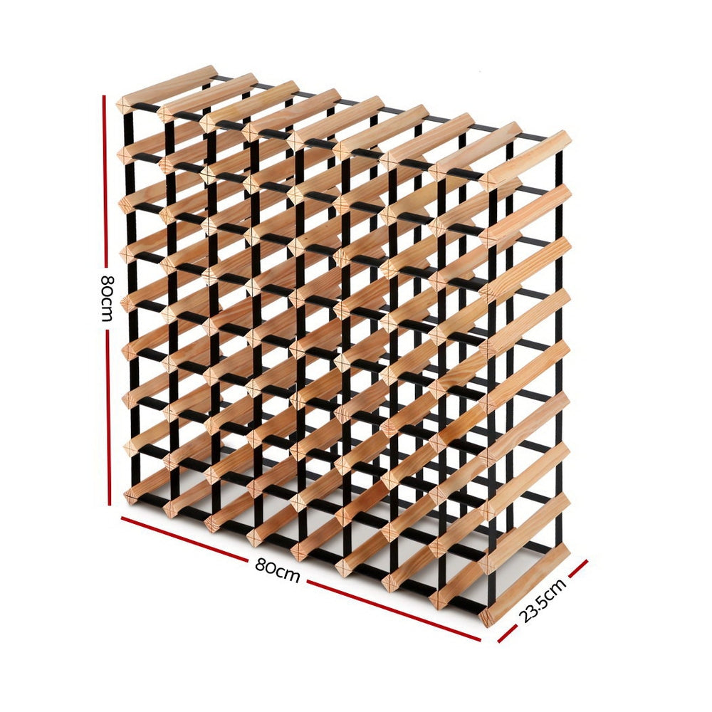 Meridian Timber Wine Rack – Natural – 72 Bottles