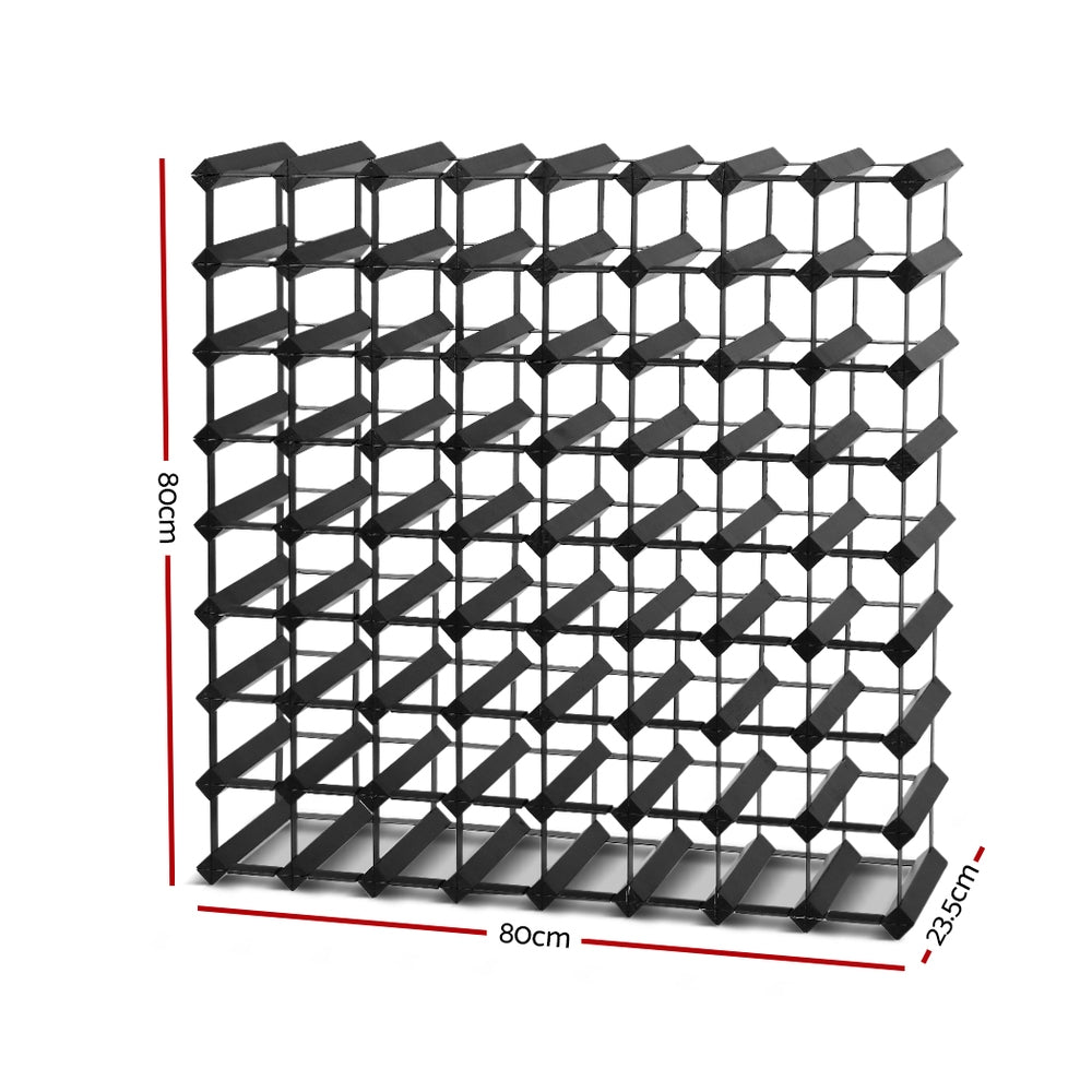 Cellar 72 Bottle Wine Rack – Black – Large