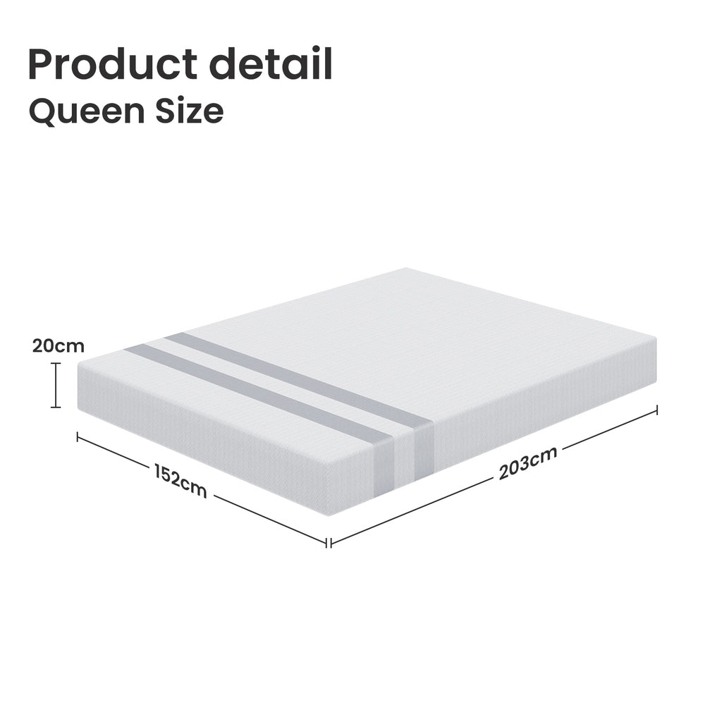Serano Gel Foam Mattress – White – Queen
