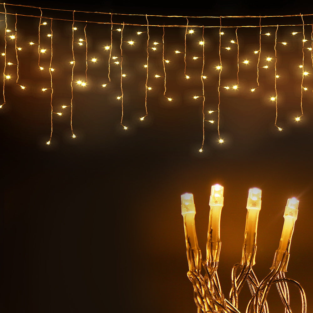 Festiva LED Christmas Icicle Lights – Warm White – 800 LED