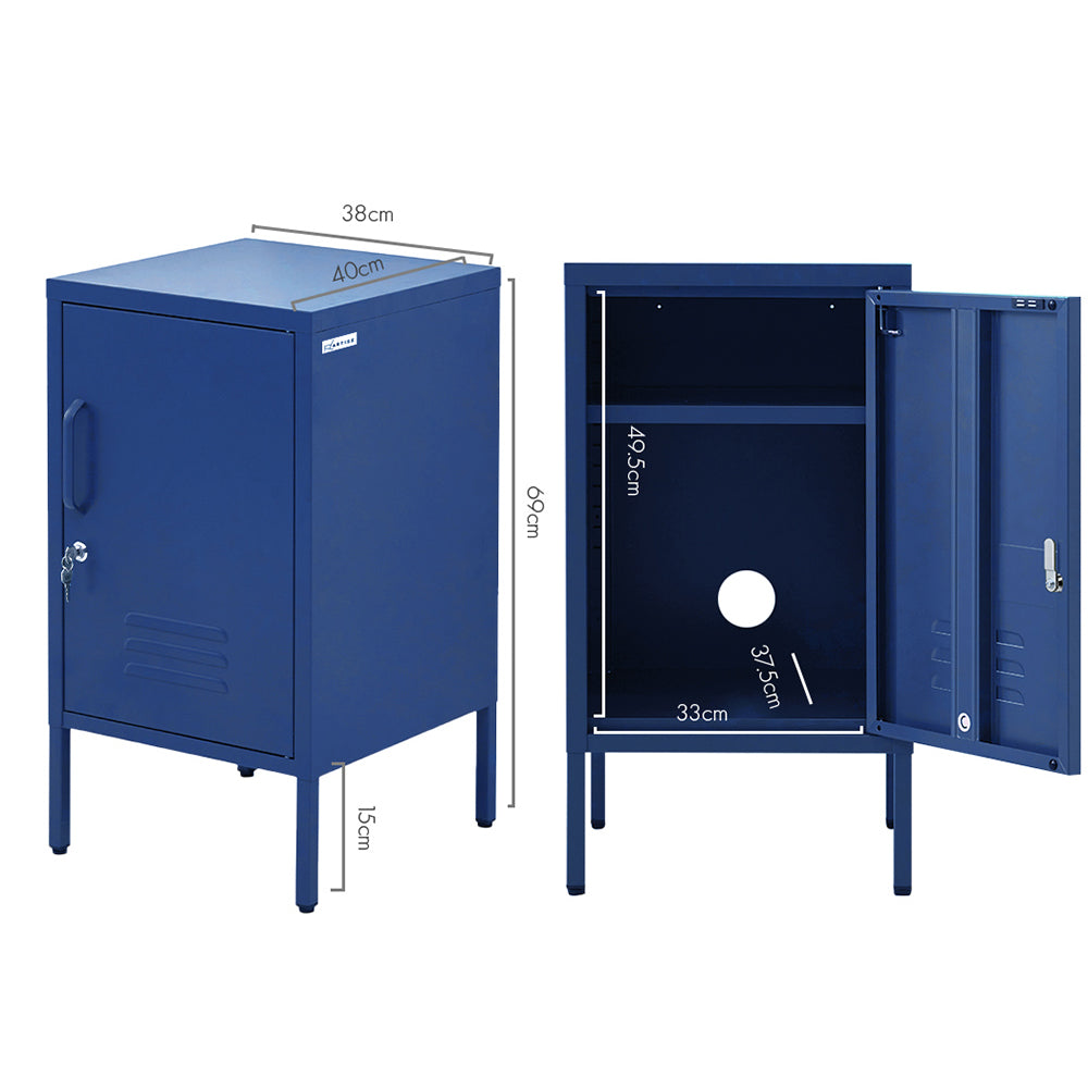 Valdez Metal Storage Cabinet – Blue – 38 cm