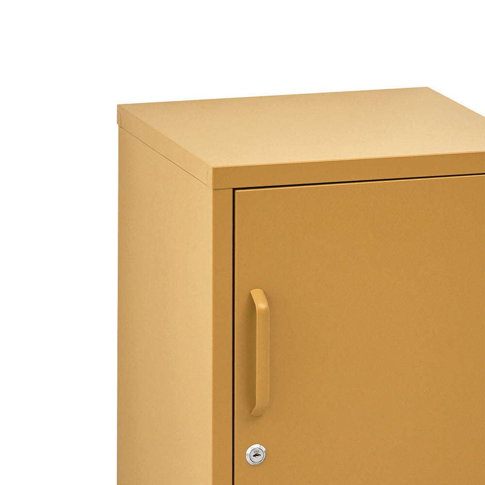 Amber Metal Storage Cabinet – Yellow – 38 cm