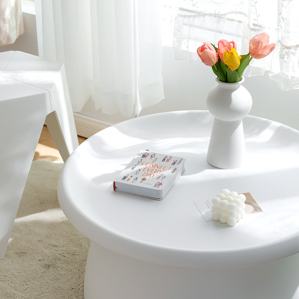 Musco Round Coffee Table – White – 71 cm