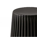 Set of 2 - Cupcake Stool Plastic Stacking Bar Stools/Chairs - Black