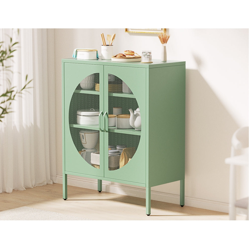 Elsa Metal Sideboard – Green – 80 cm