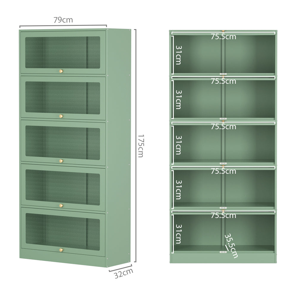 Elia Metal Storage Cabinet – Green – 79 cm