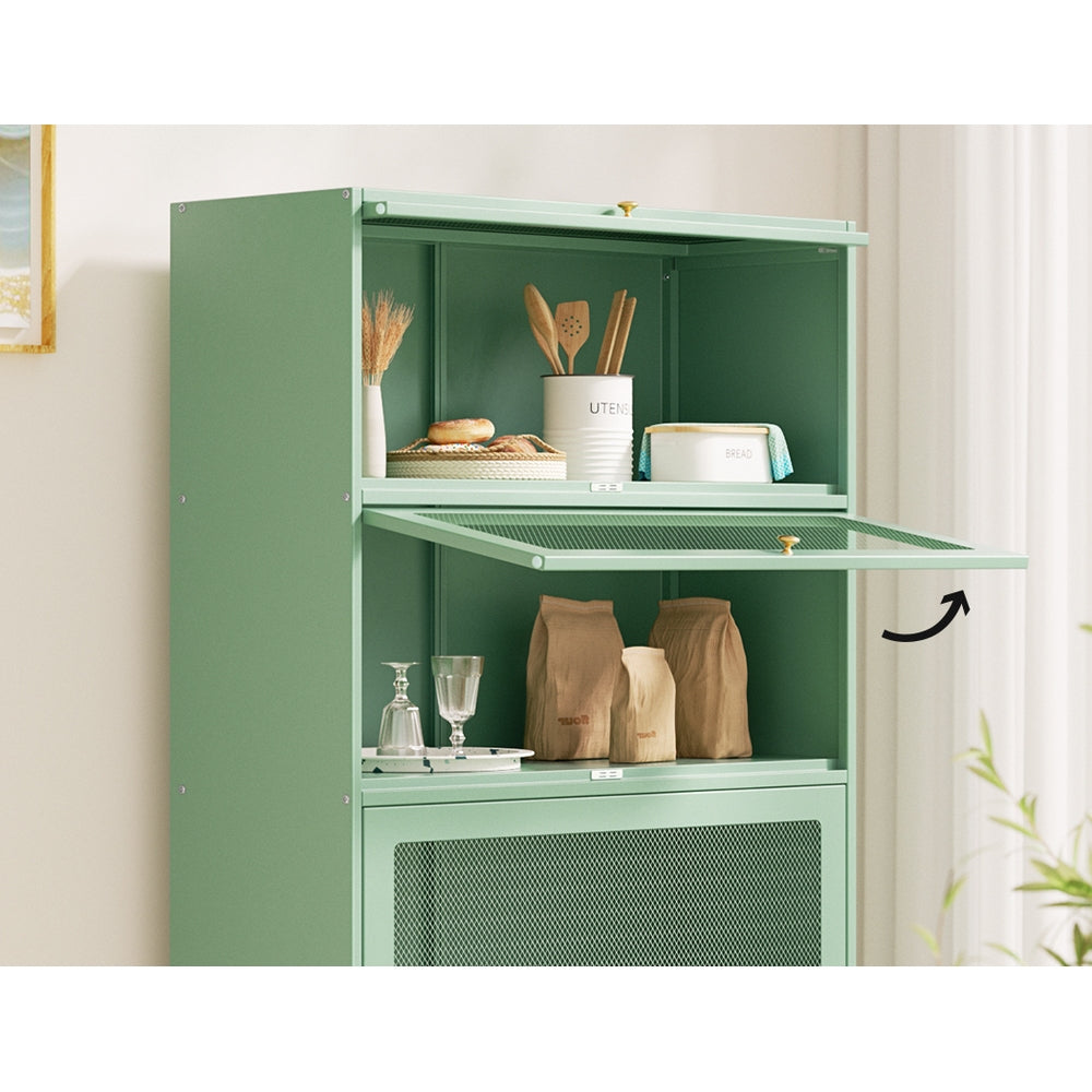 Elia Metal Storage Cabinet – Green – 79 cm