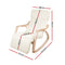 Rocking Armchair with Footrest - Beige