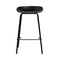 Set of 2 - Metal Bar Stools - Black