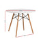 4 Seater Round Dining Table - White