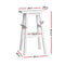 4 x Wooden Kitchen Bar Stools – White Finish