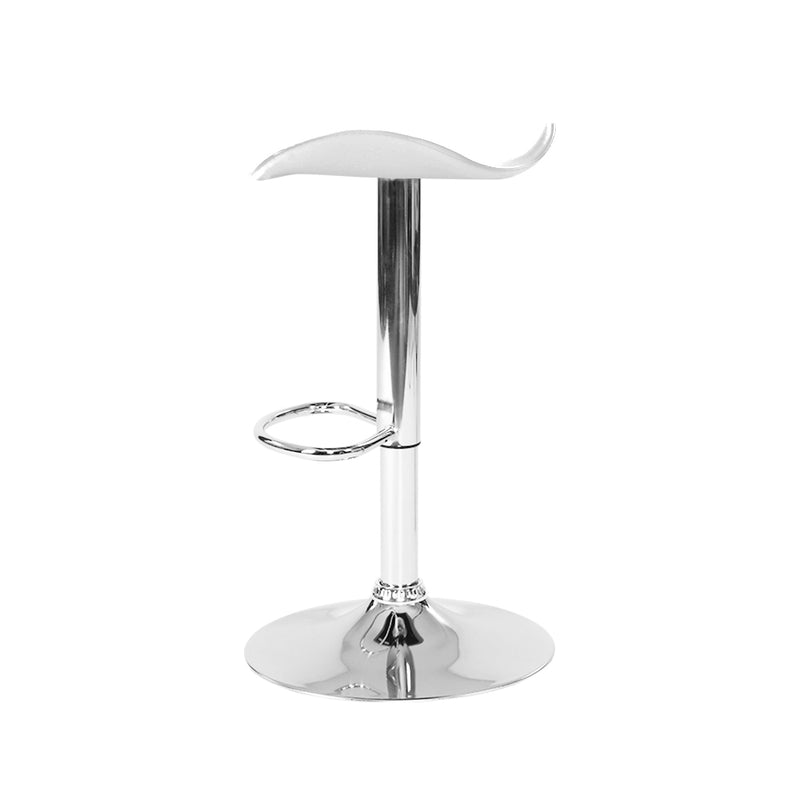 Set of 4 - Swivel Bar Stools - White