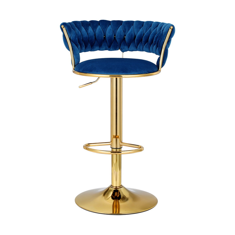 Vivien Shell Back Counter Stool – Navy – Single