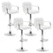 Artiss Set of 4 Bar Stools Gas lift Swivel - Steel and White