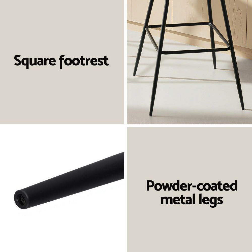 Arlo Bar Stools – Beige – Set of 4