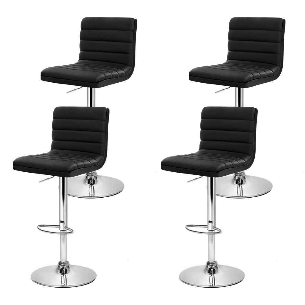 Theron Gas Lift Bar Stools – Black – Set of 4