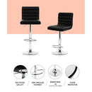 Theron Gas Lift Bar Stools – Black – Set of 4