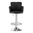 Nova Leather Gas Lift Bar Stool – Black – Single