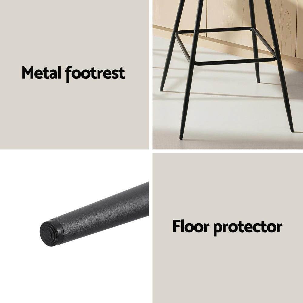 Bryson Diamond Bar Stools – Black – Set of 4