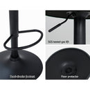 Nessah Velvet Gas Lift Bar Stools – Green – Set of 2