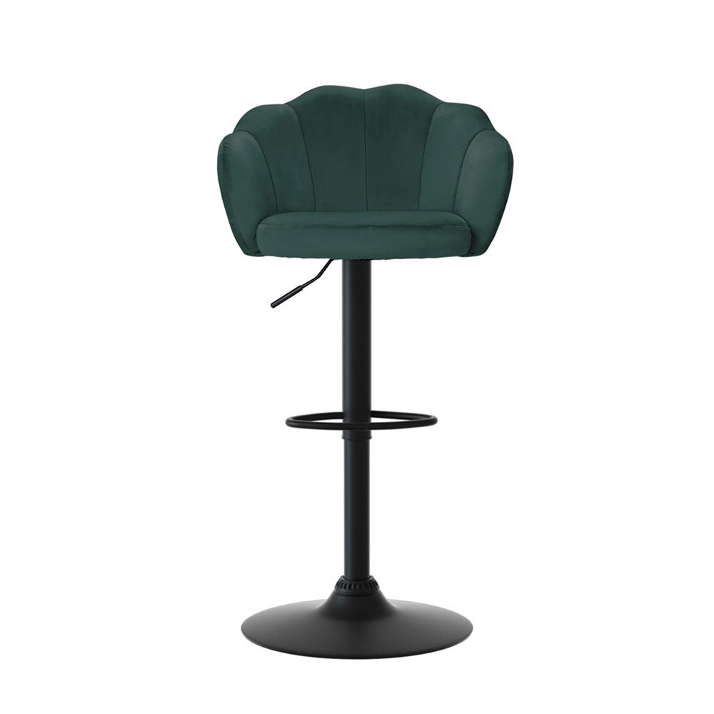 Avalon Velvet Bar Stools – Green – Set of 4
