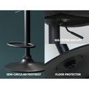 Rowan Vintage Gas Lift Bar Stools – Black – Set of 2