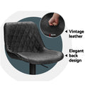 Rowan Vintage Gas Lift Bar Stools – Black – Set of 2