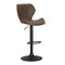 Set of 2 - Metal Swivel Barstool - Brown