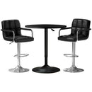 Bar Table and Stools Set Dining Desk Kitchen Chairs Cafe Pub