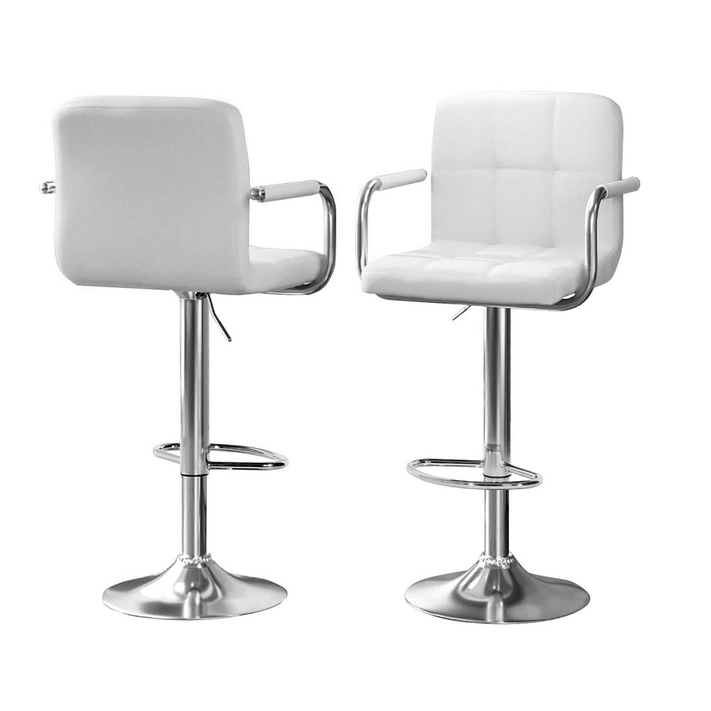 Meridian Bar Table & Stool Set – White – Set of 3