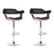 Artiss Set of 2 Wooden Bar Stool - Black and Wood