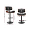 Gas Lift Bar Stools – Leather, All Black